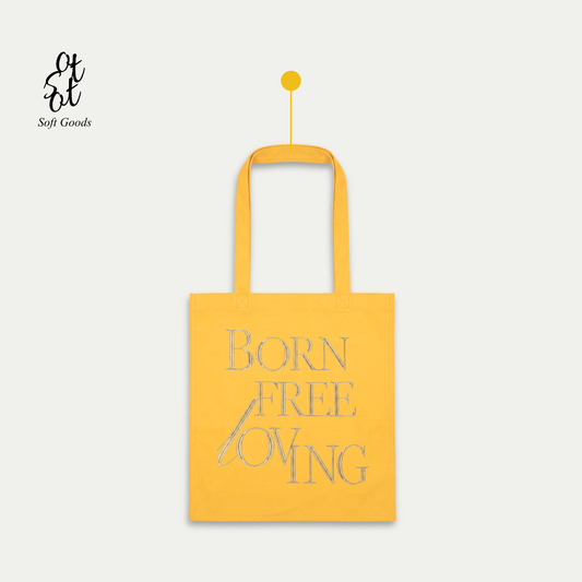 Leisure Wanderer |  Born Free, Loving Embroidered Tote Bag